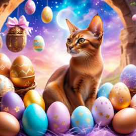 abyssinian-cat-magical-easter-eggs-ethereal-03ac9dcc4e8d4cd4893a6c5c7aec56bc