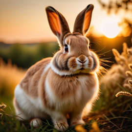 american-fuzzy-lop-rabbit-golden-hour-moody-nature-c15ad91598fd45a08983656467ae9fa9