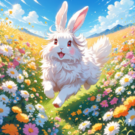 anime-angora-rabbit-flower-field-b374c4766e7b497db36e8464b4dfddeb