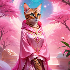 bengal-cat-pink-clothing-dreamy-magical-80cefb209d964055a0635e2e0c22c947