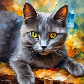 chartreux-cat-afremov-degas-textured-brushstrokes-a1f5764bf8044948beac167b8356a58f