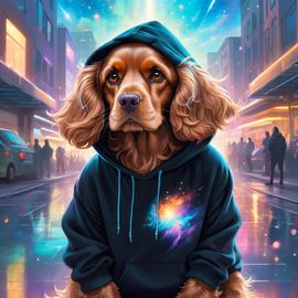 cocker-spaniel-black-hoodie-magical-urban-environment-celestial-cute-1d954af52c0d4ece88aa0a1aa9190a1a