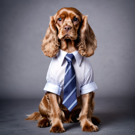 cocker-spaniel-stylish-tie-professional-75482e668c57496cb28e663d19c9307d