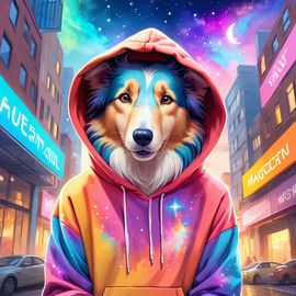 collie-colorful-hoodie-magical-urban-background-46de2582c09e4554981069b4be12f755