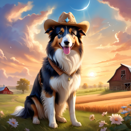 collie-cowboy-hat-midwest-farm-245e3494c942460183f1590929b46878