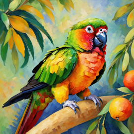 conure-cezanne-brushstrokes-elegant-76554f4b91f1484ea51646e46b9541aa