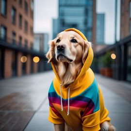 golden-retriever-colorful-hoodie-urban-environment-stylish-trendy-bf34725674594aa596a8f6cd2772dde3