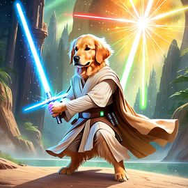 golden-retriever-jedi-knight-lightsaber-star-wars-celestial-painterly-6c898690dcd04314bb77fc9a6cb87aba