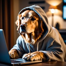 golden-retriever-programmer-laptop-hoodie-cute-moment-3b368290a28949de818c7c0e4c168c83