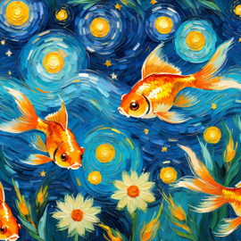 goldfish-fish-by-van-gogh-featuring-starry-night-brush-strokes-capturing-a-cute-and-happy-expression-9cc266eaf3b94dc4b1912d1fc68b6fa9