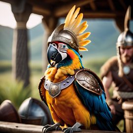 macaw-bird-viking-armor-helmet-viking-environment-9c953fbb64044688bc6373f445c7240f