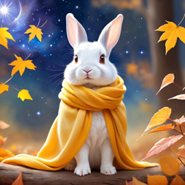 mini-rex-rabbit-yellow-scarf-ethereal-magical-e760c9d8eabc431ba6deaded92c947e2