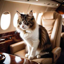 norwegian-forest-cat-posh-private-jet-cdbd03226f2c446f9d5fd0646513cfd0