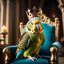 parakeet-budgerigar-bird-magical-castle-crown-robe-throne-35e568b4c0624f4daf0788ab72b8e8ad