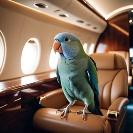 parrotlet-bird-gulfstream-private-jet-elegant-clothing-posh-happy-f32ed0aa95ba48f0ae11c7fed5295edc