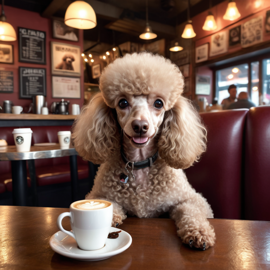 poodle-coffee-shop-lifelike-6ee090094a6344908501a5e286f624cd