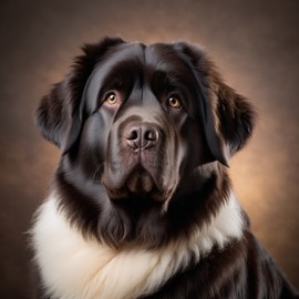 professional headshot of newfoundland for a cv or linkedin, studio photo with diffused background.