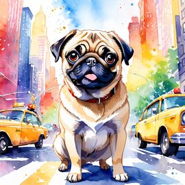 pug-new-york-vibrant-watercolor-illustration-detailed-happy-2a236191d1e94534826e7350395a79b0