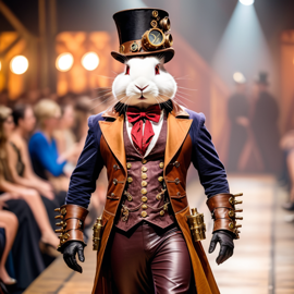 rex-rabbit-steampunk-fashion-catwalk-gears-tophat-8ca2a781ca224ee3ad32b5133bb20759