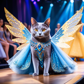 russian-blue-cat-catwalk-magical-dress-wings-f725446043f84d95ac12a3fb3a931646