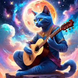 russian-blue-cat-musician-ethereal-fantasy-guitar-magical-a759ec63a98d4798bef3bb522a577ef8