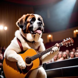 saint-bernard-musician-guitar-concert-hall-1f40425792714039ba85fffe2f99d5f5