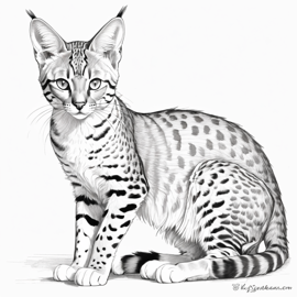 savannah-cat-pencil-sketch-line-art-ff5613a308534462b76c3611229148f0