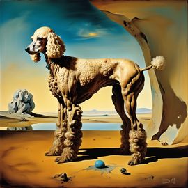 surreal-poodle-salvador-dali-persistence-of-memory-42416db7edf94668a0ee33299000621b