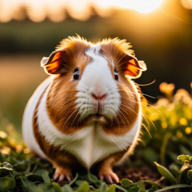 teddy-guinea-pig-golden-hour-nature-moody-9dd8e46b4ff645b58dd34b570bd145a1