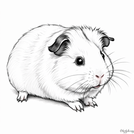 texel-guinea-pig-pencil-sketch-line-art-6781e6c2a8b0443db4a554ccdf8ad38d