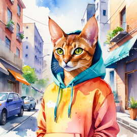 watercolor-abyssinian-cat-hoodie-urban-vibrant-616e87b7736a4f2aaefd21f5b0190b9d