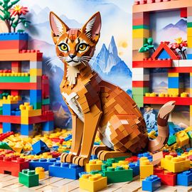 watercolor-abyssinian-cat-lego-vibrant-detailed-playful-environment-cc65d20325364daab3fcf5fcd61988dc