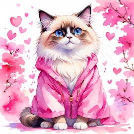 watercolor-birman-cat-pink-clothing-happy-vibrant-de0ff50dfdc64495bef88cebaaac8f16