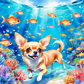 watercolor-chihuahua-swimming-ocean-coral-reef-80004bd1205049919500c8e713fd991a