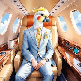 watercolor-cockatiel-gulfstream-jet-elegant-posh-2ec8a057940c47d395a28f866adabf78