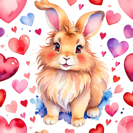 watercolor-lionhead-rabbit-hearts-vibrant-b1af4d9ac3d94252aca7099c54fe659a