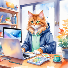 watercolor-longhair-cat-programmer-laptop-hoodie-40d4fd1ac9344ae98f795a381777adbd