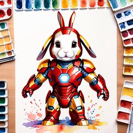 watercolor-mini-lop-rabbit-iron-man-vibrant-detailed-artistic-34287a9add1a45f18aa7fa07b17ed54c