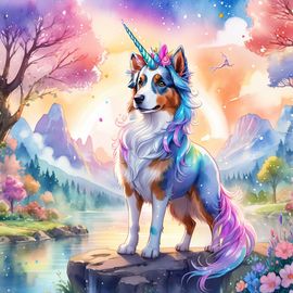 watercolor-painting-australian-shepherd-unicorn-vibrant-fairytale-setting-cute-happy-detailed-illustration-c5c3fddb88f84d4ca878ae70a417b77f