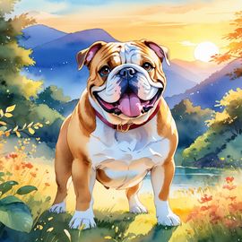 watercolor-painting-bulldog-golden-hour-vibrant-detailed-1e90ad65f7f74ae3ac431e7decd72114