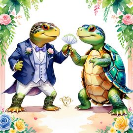 watercolor-painting-painted-turtle-turtle-tortoise-wedding-suit-cute-happy-vibrant-detailed-21ca06f959da49e388aca678db9f55ce