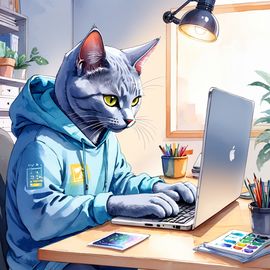 watercolor-russian-blue-cat-programmer-laptop-hoodie-89ba251fd4714cdf945adccccbbab8d4