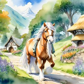 watercolor-shetland-pony-gandalf-fantasy-d04e5070fbff402ea49b3ec5c00613ff