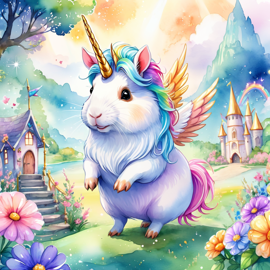 watercolor-texel-guineapig-unicorn-fairytale-47e94bc088bf4b3693fffaf61ab03084